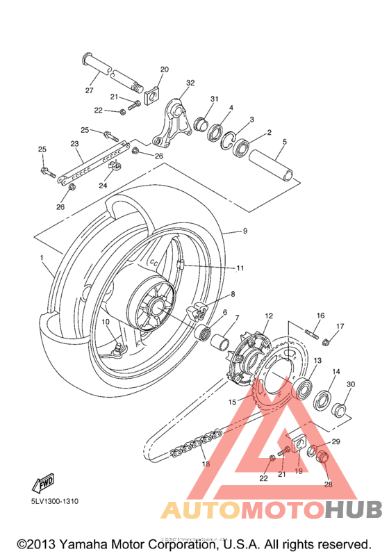 Переднее колесо