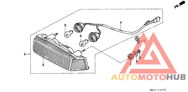 Taillight unit ass`y