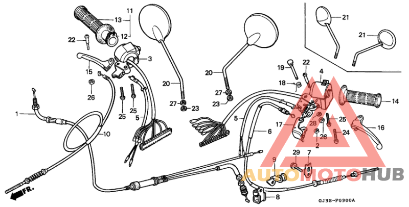 Handle lever/switch/ cable
