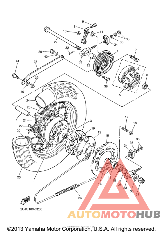 Переднее колесо
