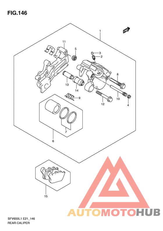 Задний суппорт