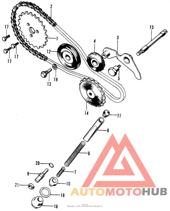Cam chain + tensioner