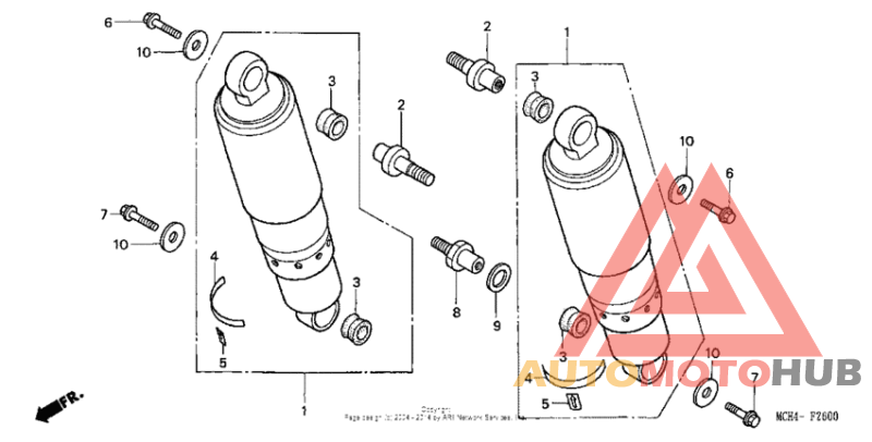 Rear shock absorber (1)