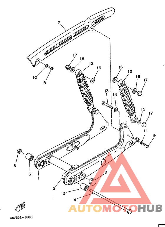 Rear arm. suspension