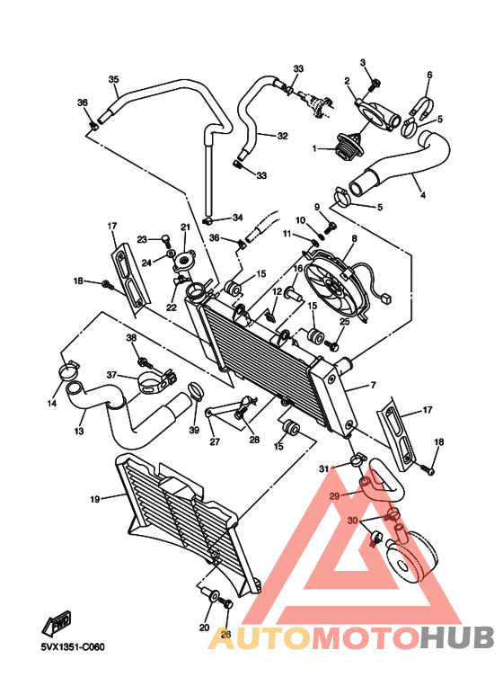 Радиатор и шланг