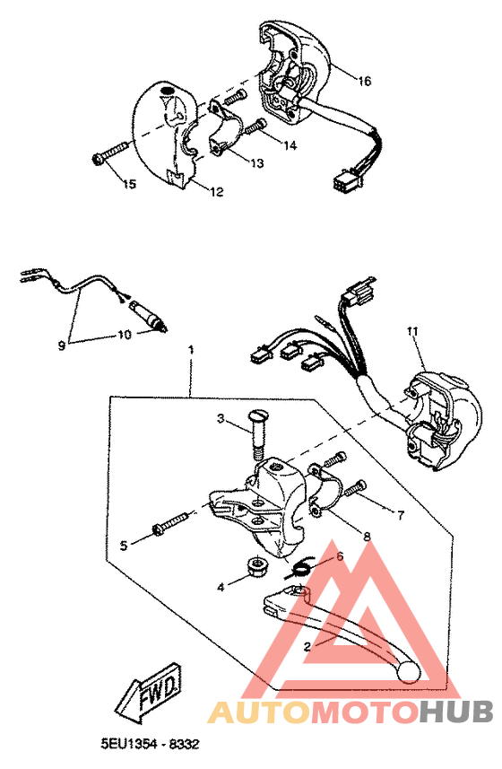 Handle switch. lever