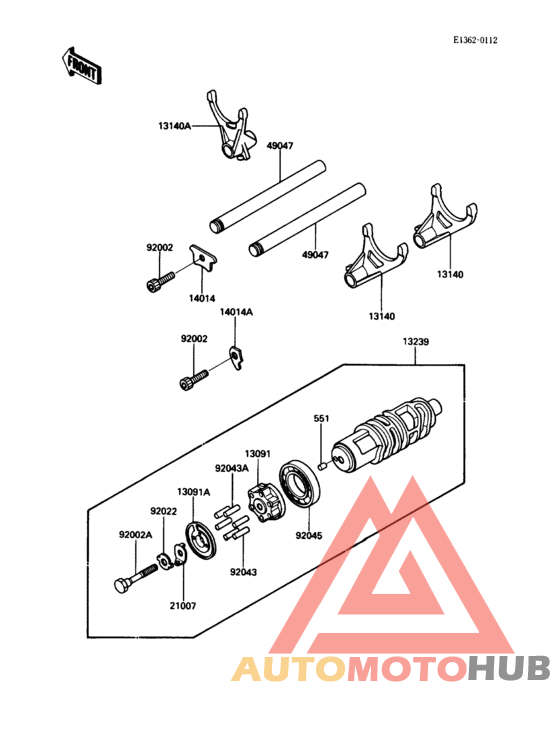 Change drum/shift fork