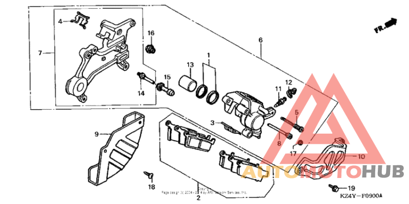 Задний суппорт