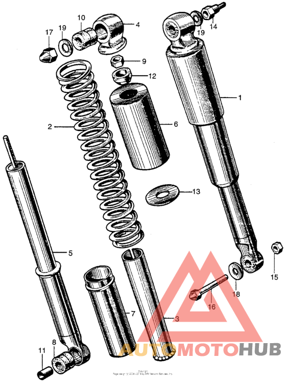 Задние амортизаторы