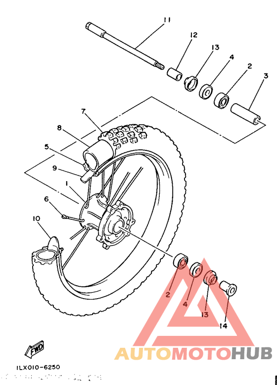 Переднее колесо