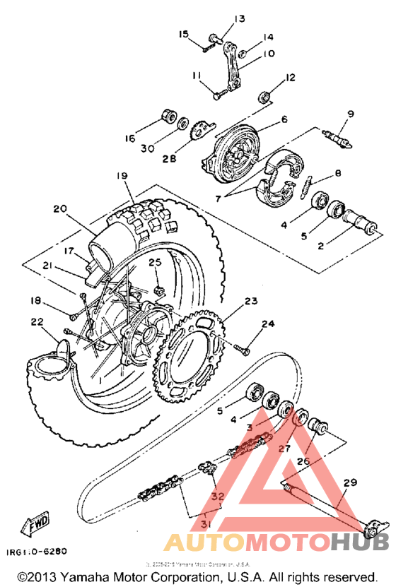 Переднее колесо