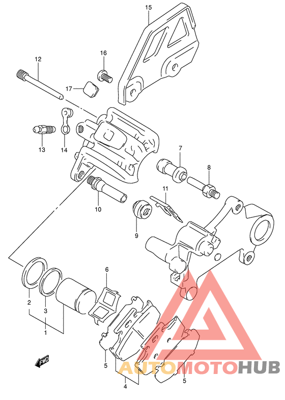 Задний суппорт