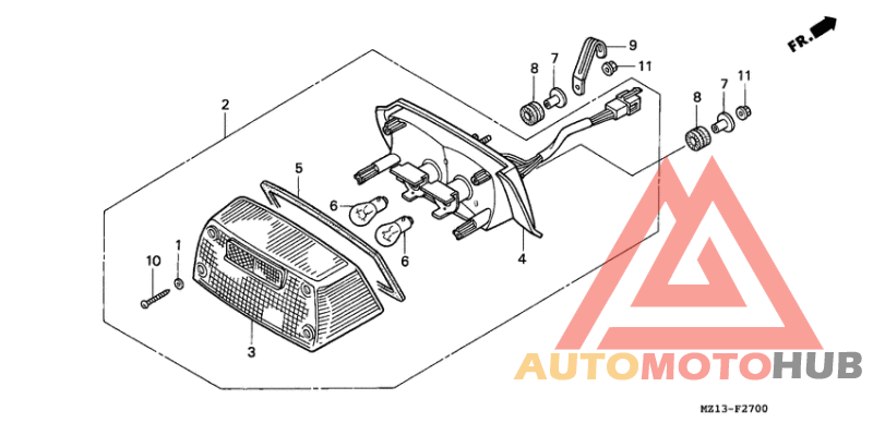 Taillight unit ass`y