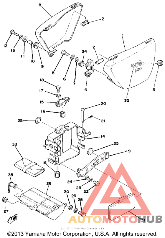 Side cover - battery box