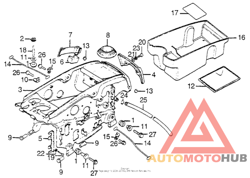 Shelter frame + tool tray