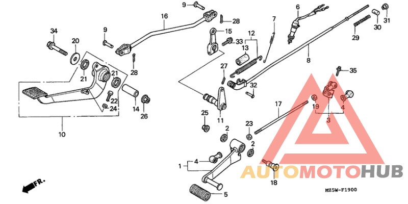 Brake pedal assy