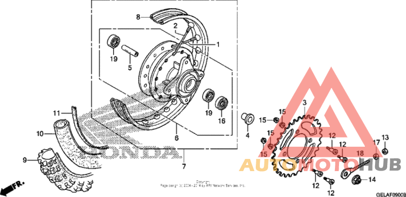 Переднее колесо