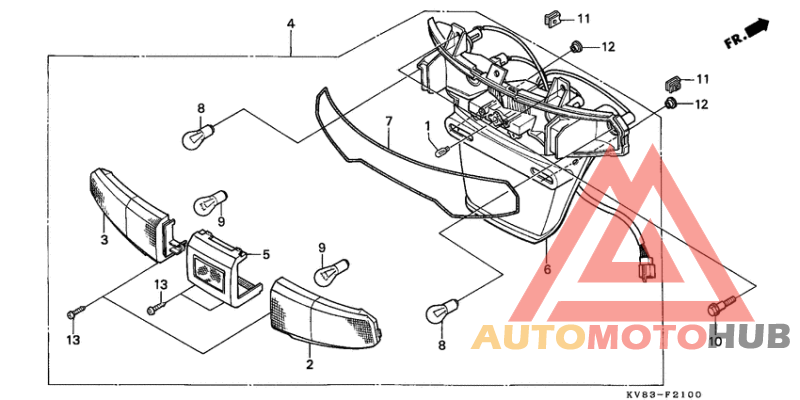Taillight unit ass`y