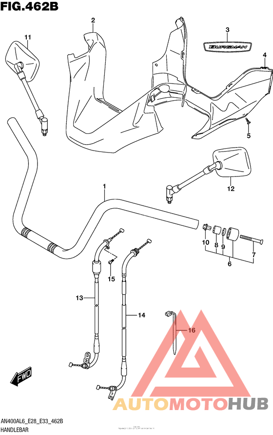Handlebar (An400Zal6 E28)