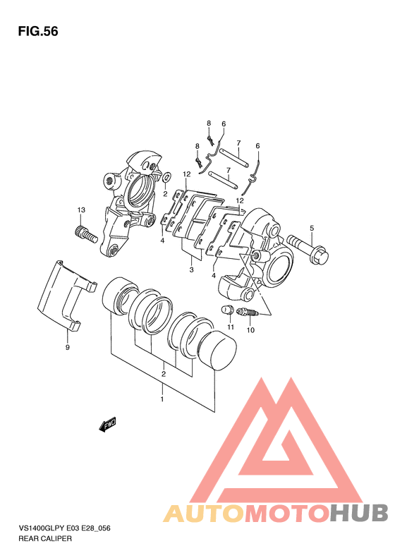 Задний суппорт