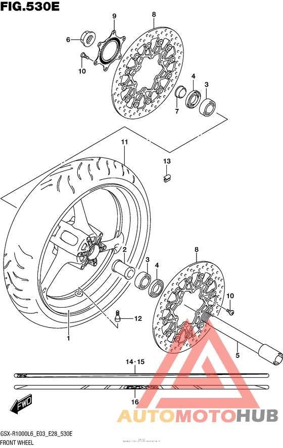Front Wheel (Gsx-R1000Al6 E33)