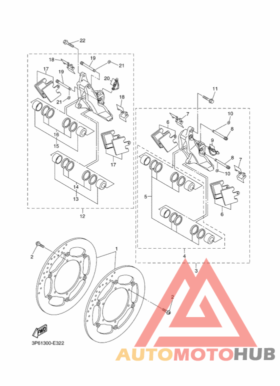 Передний суппорт