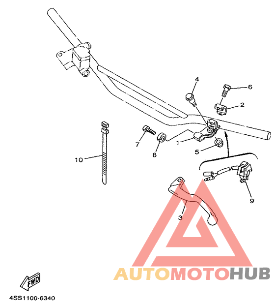 Handle switch. lever