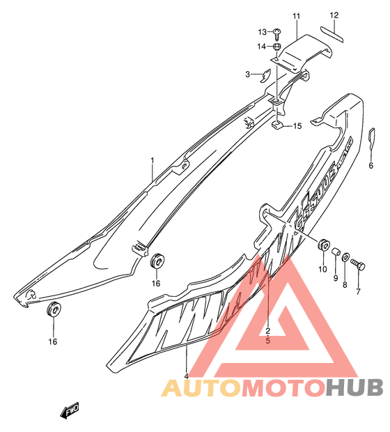 Обтекатель задний