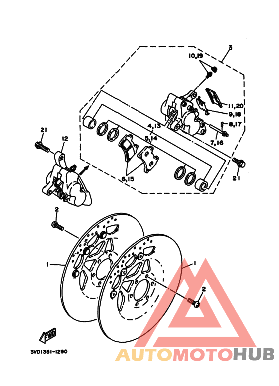 Передний суппорт
