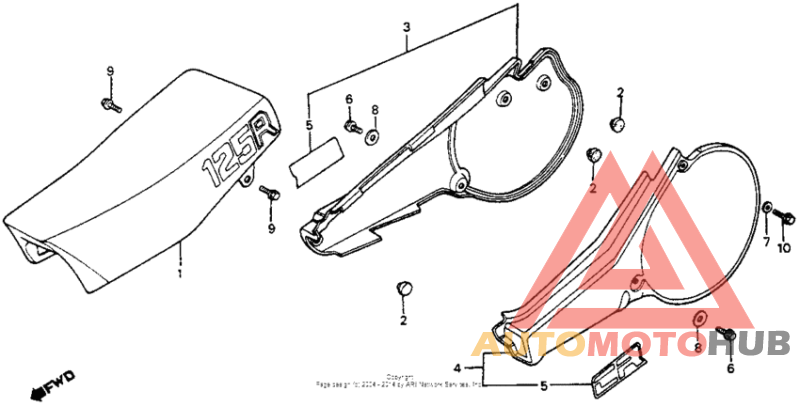 Seat + side cover 81-82
