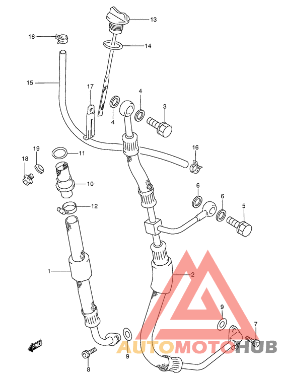 Шланг масляный