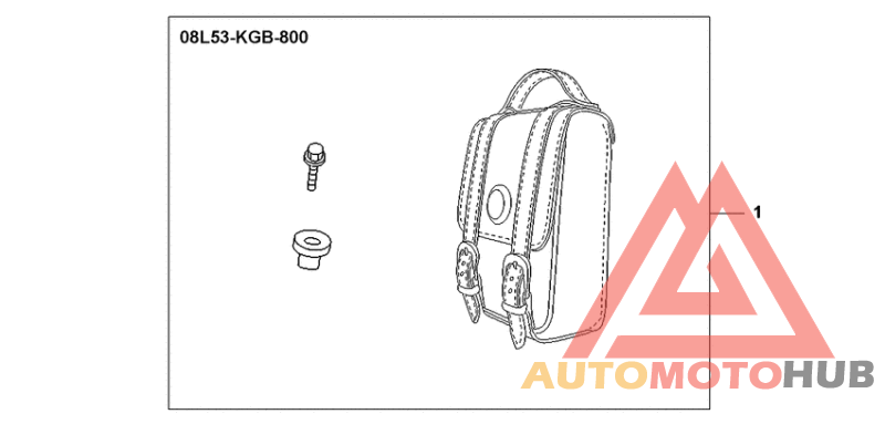 Leather backrest bag