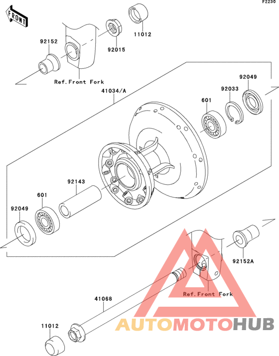 Переднее колесо