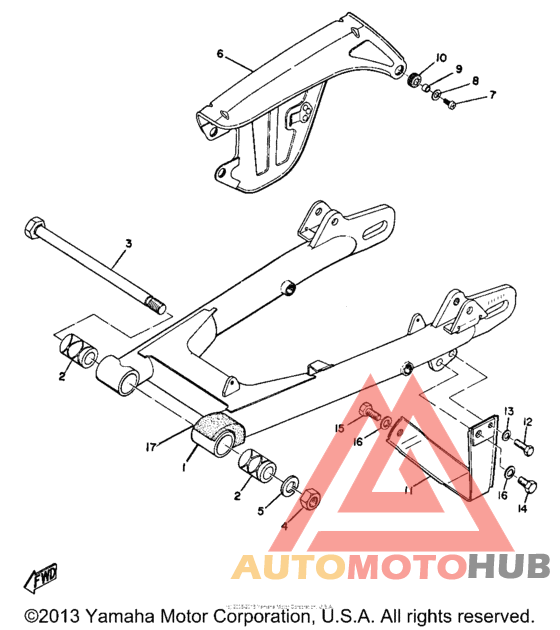 Rear arm & chain case