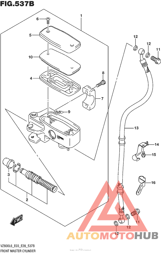 Front Master Cylinder (Vz800L6 E28)