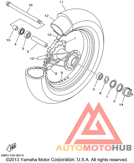 Переднее колесо