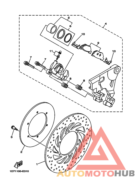 Задний суппорт