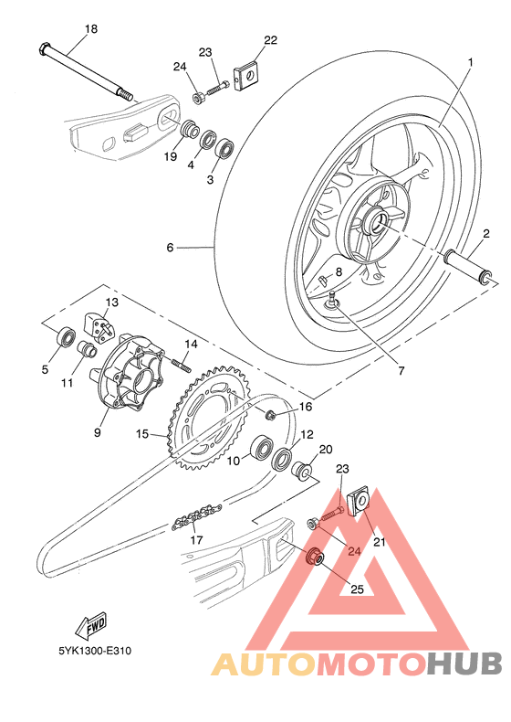 Переднее колесо