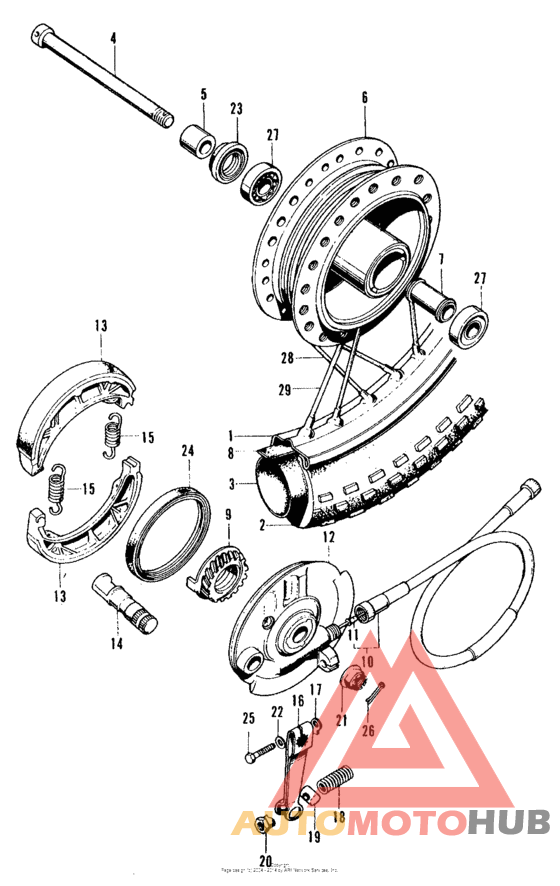 Front wheel + front brake