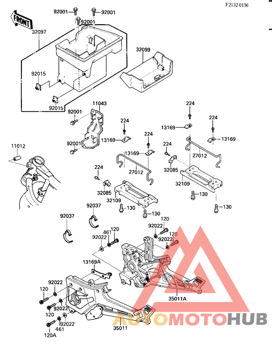 Battery case/electro bracket