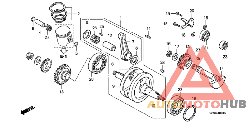 Crankshaft/piston