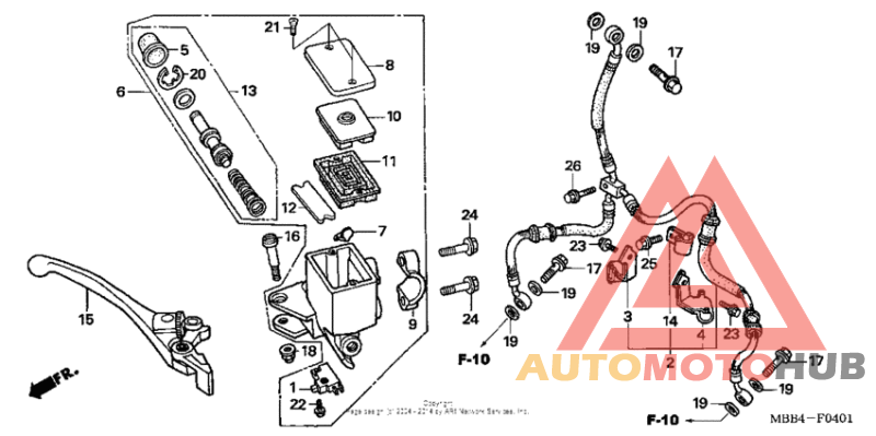 Front brake master cylinder 05