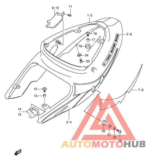 Обтекатель задний