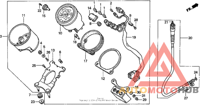 Vt1100c2speedometer 95-97