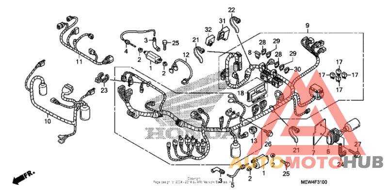 Wire harness + ignition coil