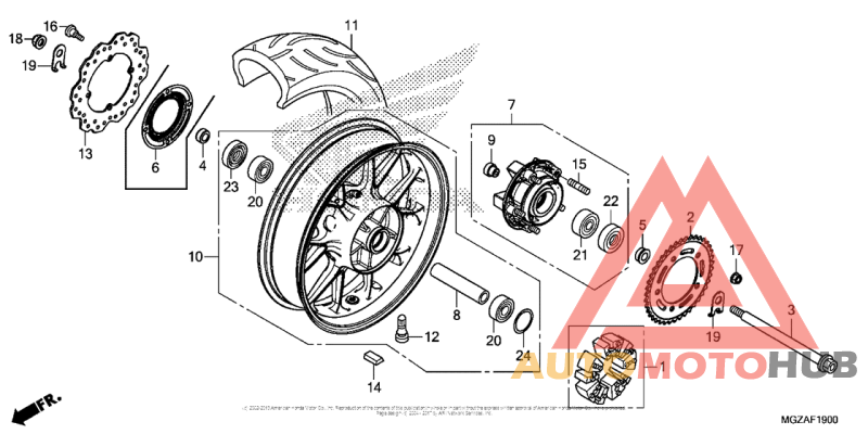 Переднее колесо