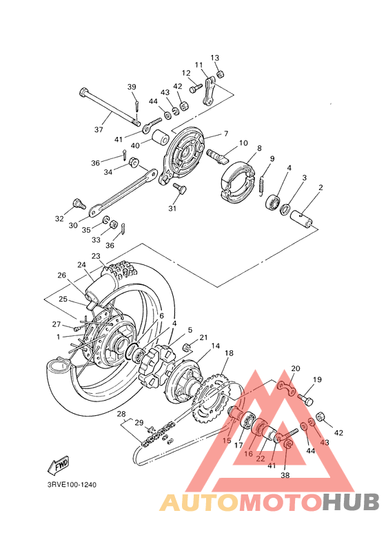 Переднее колесо