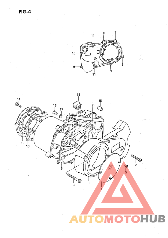 Crankcase cover ass`y  (v