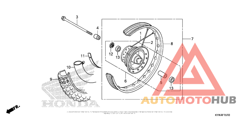 Переднее колесо