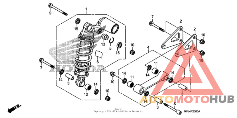 Задний амортизатор